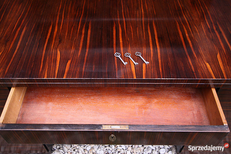 Gabinet art deco heban makassar biurko i Wrocław