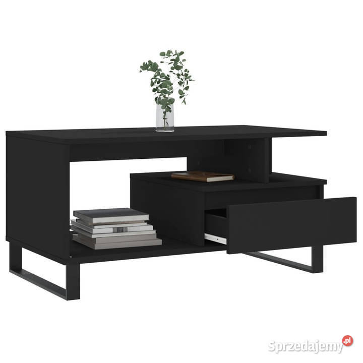 Stolik kawowy czarny 90x49x45 materiał sprzedam