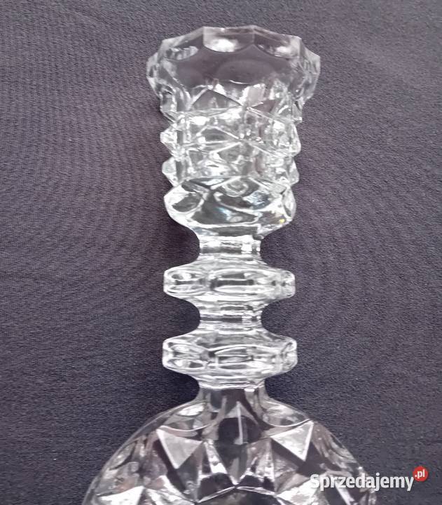 Świecznik kryształowy z CCCP lata 70e XX w wielkopolskie Koźminek