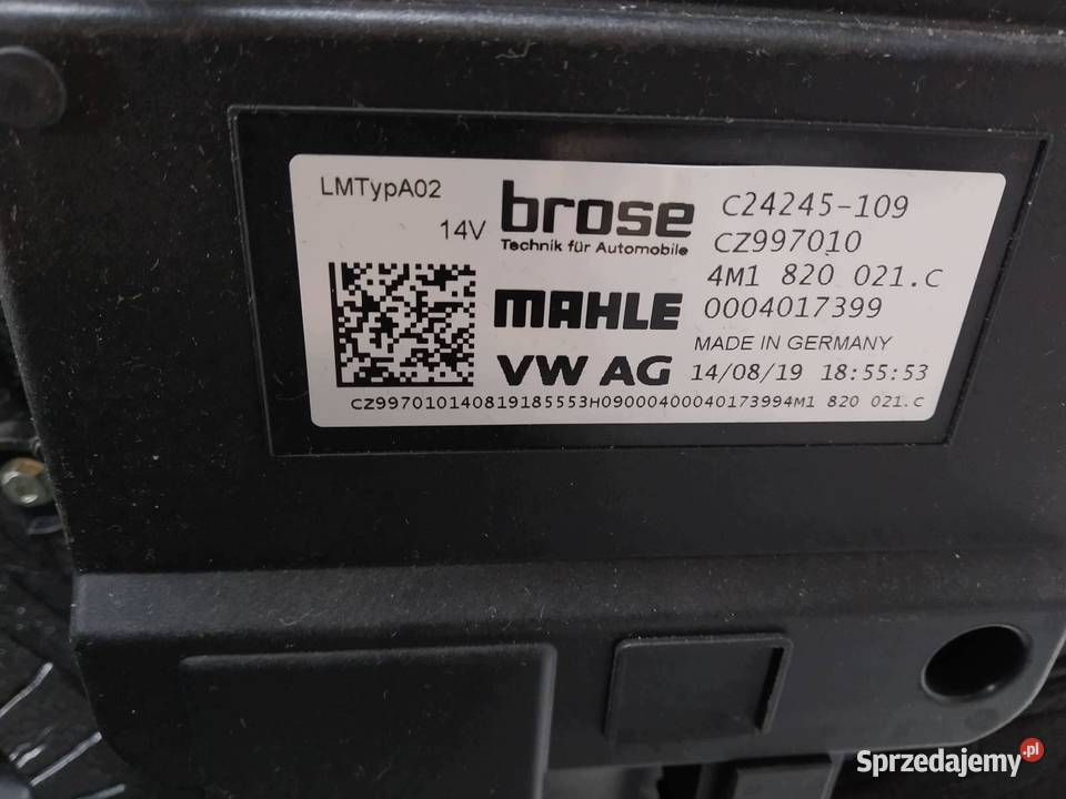 NAGRZEWNICA 8W1820005AL Audi A6 V 2018 C8 osobowe