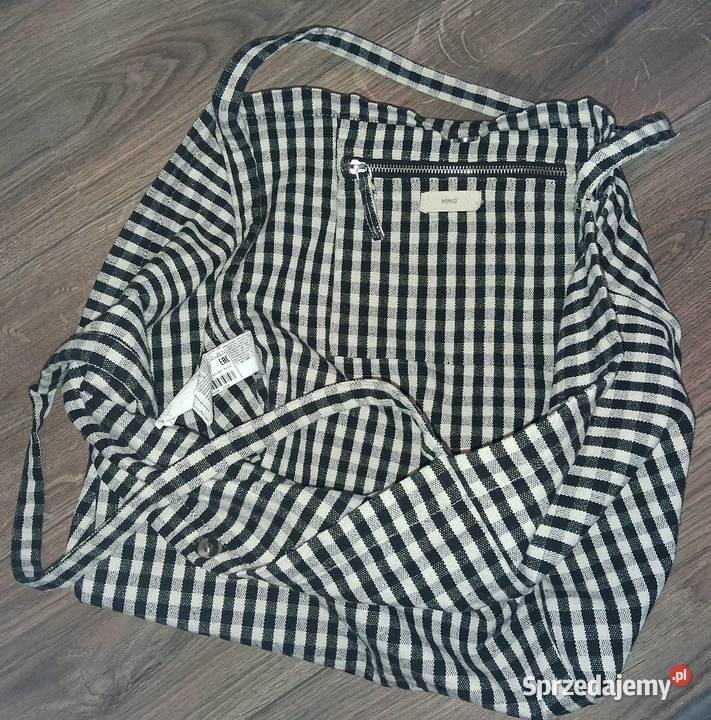 nowa MANGO shopper torba miejskabawełniana Łódź