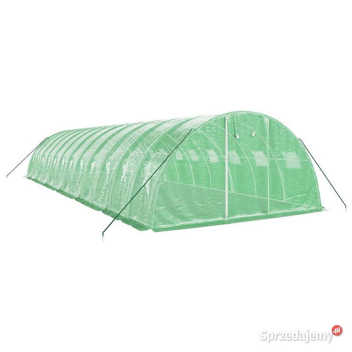 Szklarnia ze stalową ramą zielona 48 m 12x4x2 m Warszawa