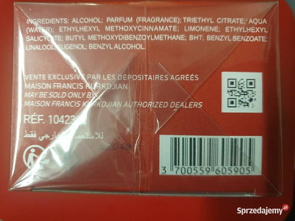 Maison Francis Kurkdjian Baccarat Rouge 540 70 Radom