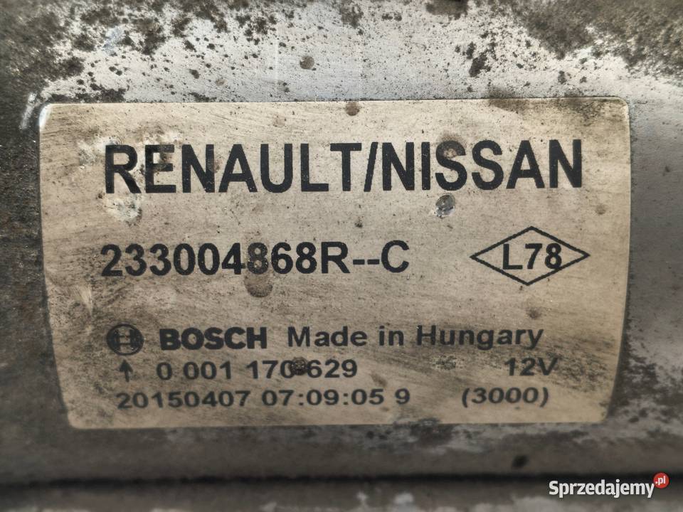 ROZRUSZNIK Nissan Juke Qashqai Kadjar 15 dCi osobowe Chełm