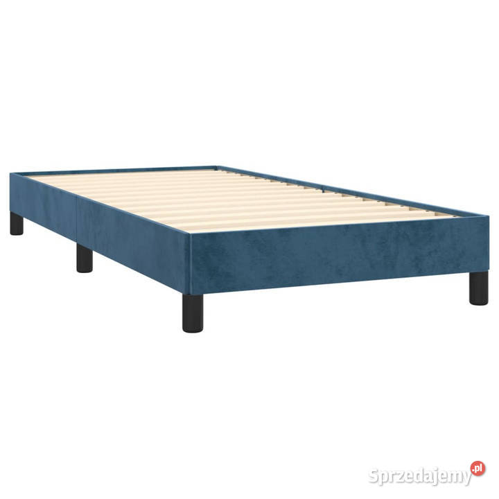Rama łóżka bez materaca ciemnoniebieska 103cm