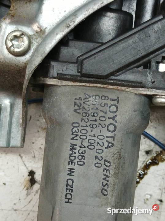 MECHANIZM SZYBY LEWY PRZÓD T27 85702020 Toyota