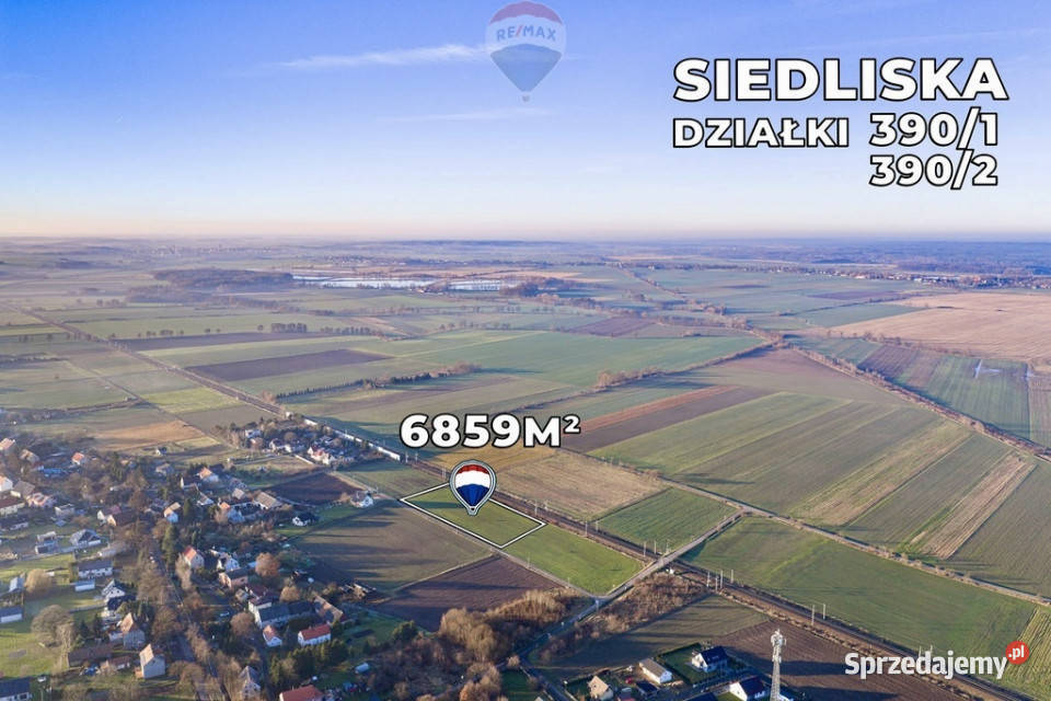 Dwie działki 6859 m w pobliżu Legnicy 0m Siedliska