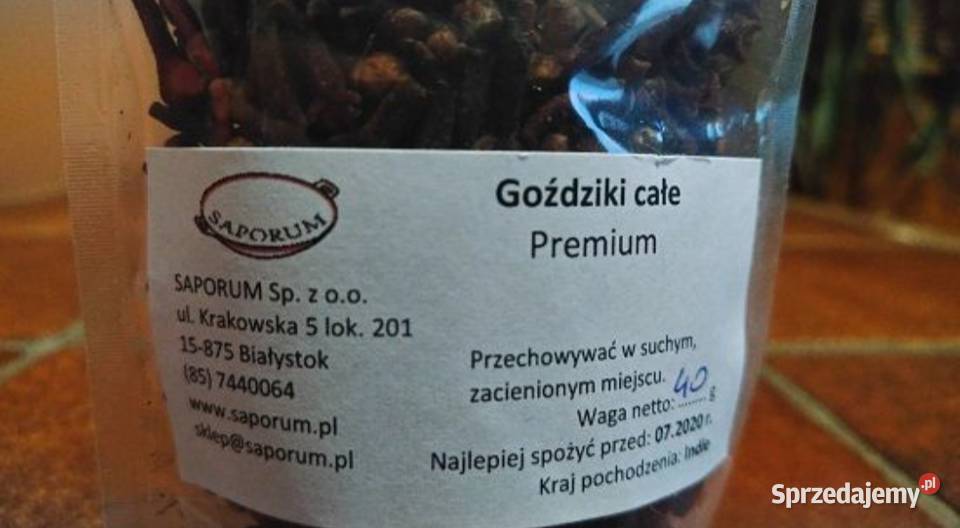 Goździki całe PREMIUM przyprawy prosto z Indii Białystok