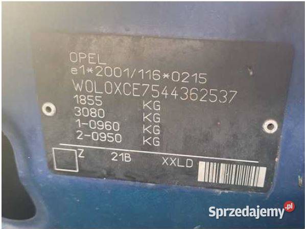 Syndyk sprzeda samochód Opel Meriva 2004 r Goleniów