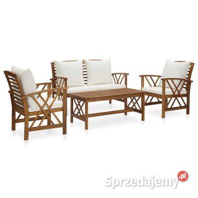 vidaXL 4cz zestaw wypoczynkowy do ogrodu Warszawa