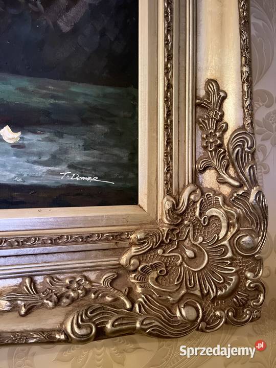 Ogromny obraz 8777 na płótnie przepiękna Malarstwo Bystrzyca Kłodzka sprzedam