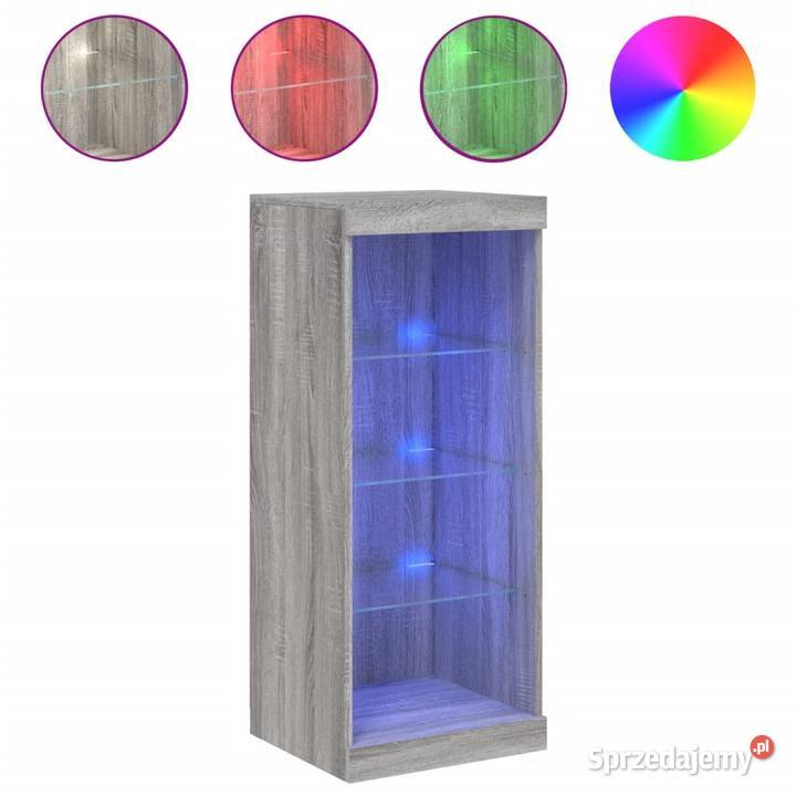 vidaXL Szafka z oświetleniem LED szary dąb Warszawa sprzedam
