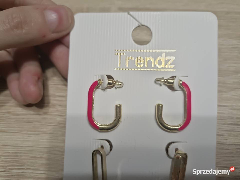 Kolczyki Złote Trendz 2 pary Kwidzyn