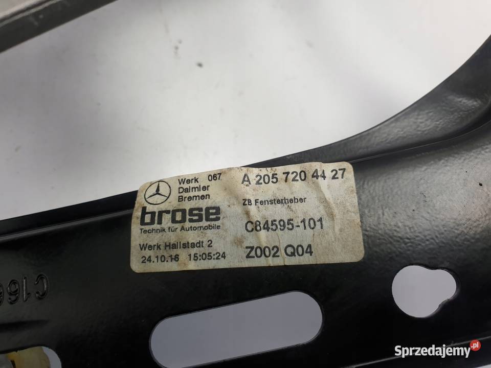 Mercedes A205 W205 PODNOŚNIK PRZEDNIEJ SZYBY lubelskie Janów