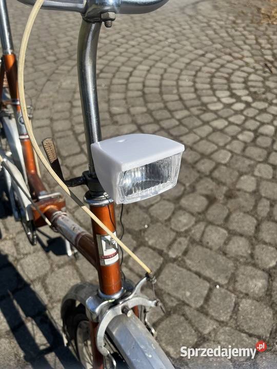 Przednia Lampka rowerowa starego do skladaków Pruszków