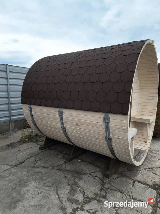 Sauna ogrodowa beczka dostępna ręki Warszawa