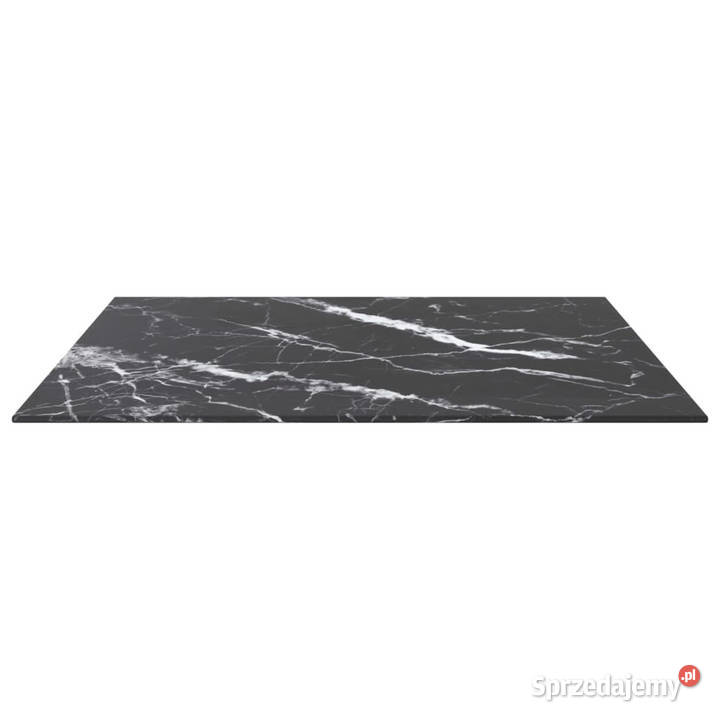 Blat stołu czarny 70x70 6 mm szkło ze wzorem Warszawa