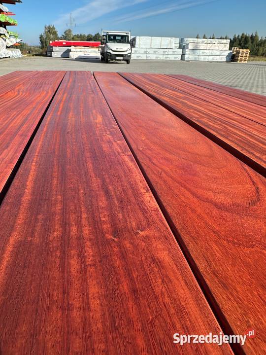 DESKA TARASOWA EGZOYCZNA PADOUK DREWNO 21X145MM Deski tarasowe Prusice
