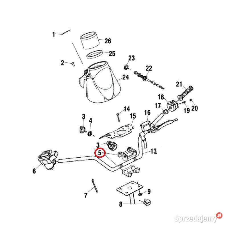 Uchwyt mocowanie kierownicy do quada Polaris Nowy Sącz