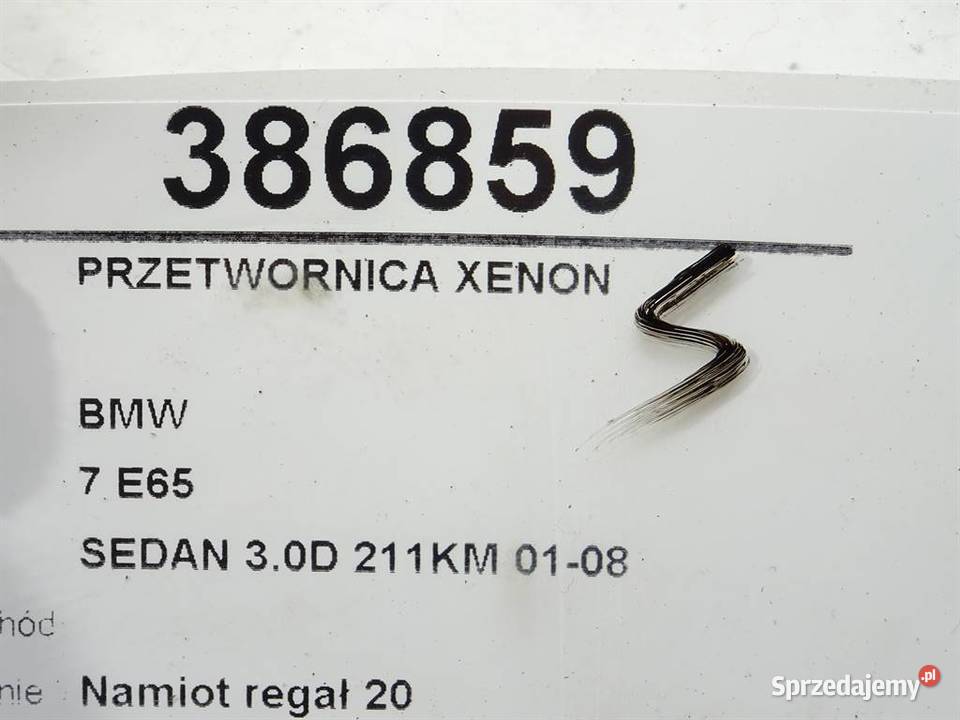 PRZETWORNICA XENON BMW E65 6907488 0109 MODUŁ