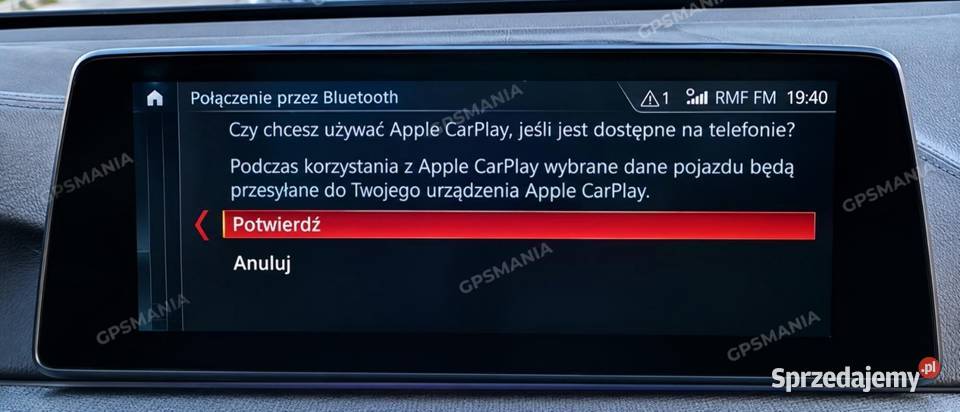 BMW aktywacja Apple CarPlay NBT EVO ID5 ID6 Mapy Aleksandrów Łódzki