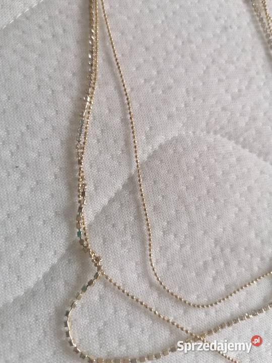 Kolczyki i potrójny łańcuszek pomorskie Gdańsk