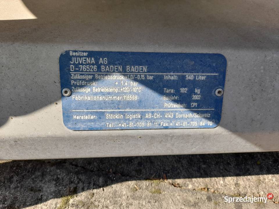 Zbiornik ze stali nierdzewnej Sulejówek