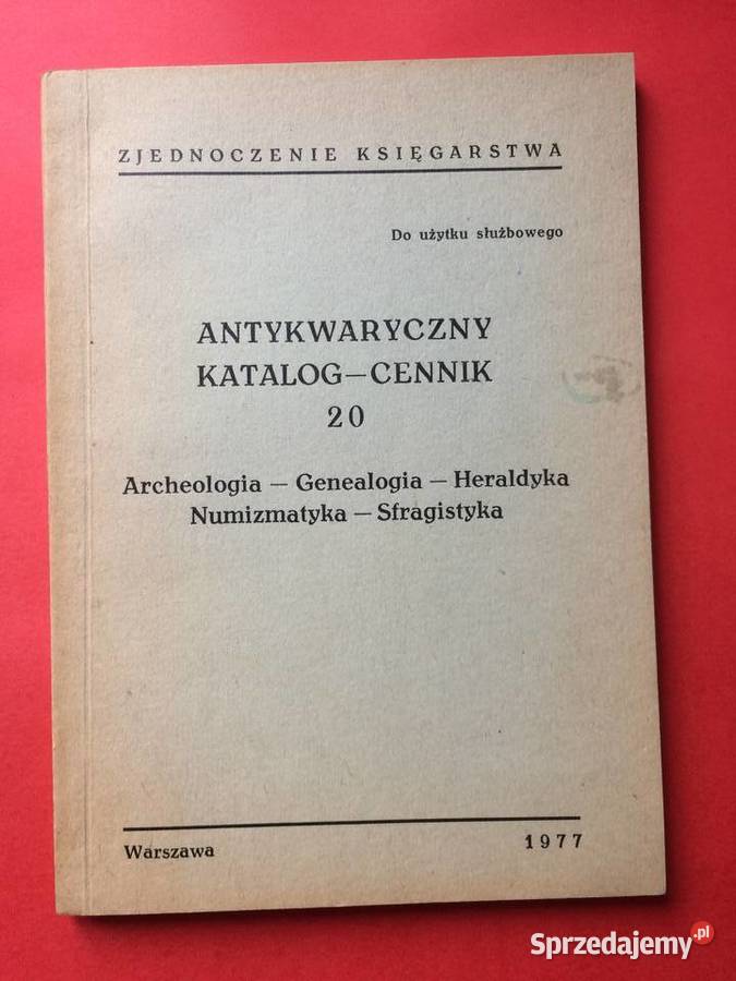 2619 Antykwaryczny Katalog Cennik zachodniopomorskie Szczecin