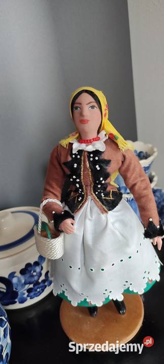 Piękna porcelana Fajans komplet nowa i Lalka PRL Porcelana i szkło Warszawa