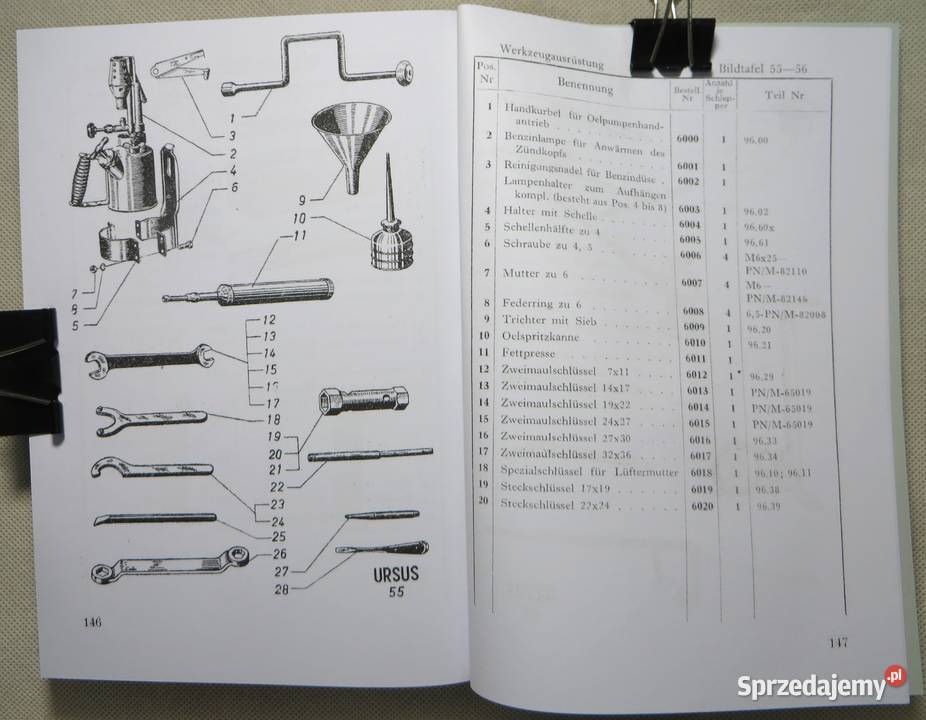 URSUS C45 katalog części wydanie Białystok