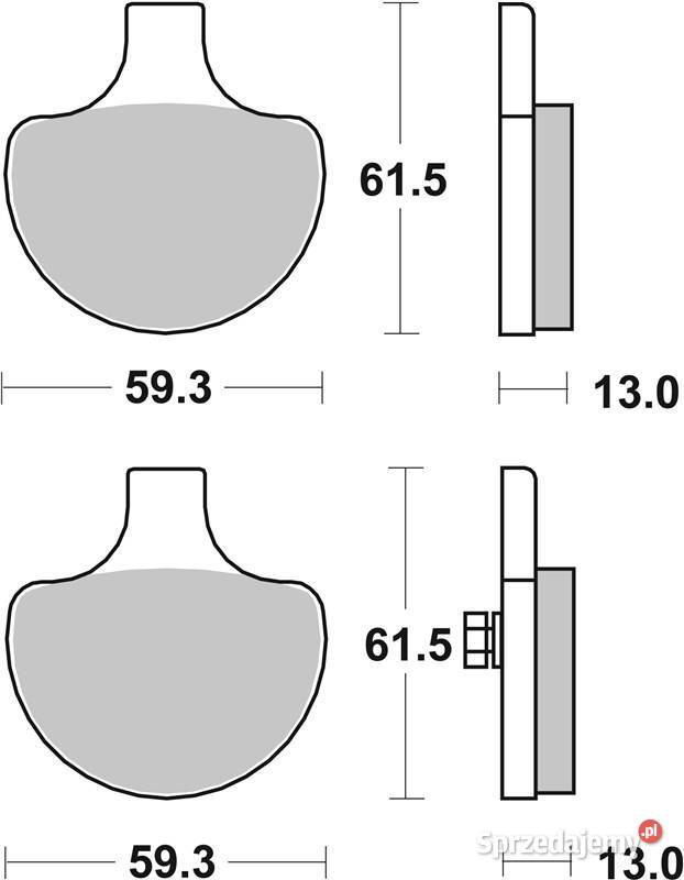 Klocki hamulcowe SBS 579HHS HARLEY FXRD Trzciel