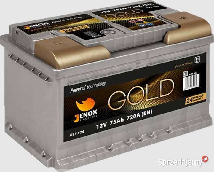 Akumulator Jenox Gold 75Ah 720A R075624 dolnośląskie
