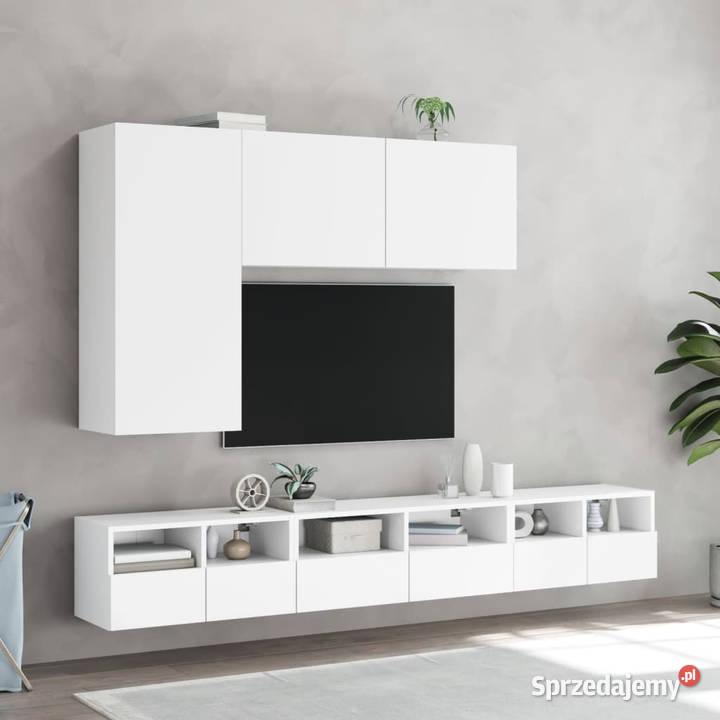 Ścienna szafka TV biała 60x30x30 materiał Warszawa sprzedam