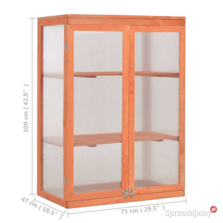 Szafka na rośliny szklarnia drewniana 75 x 47 x Pozostałe mazowieckie sprzedam