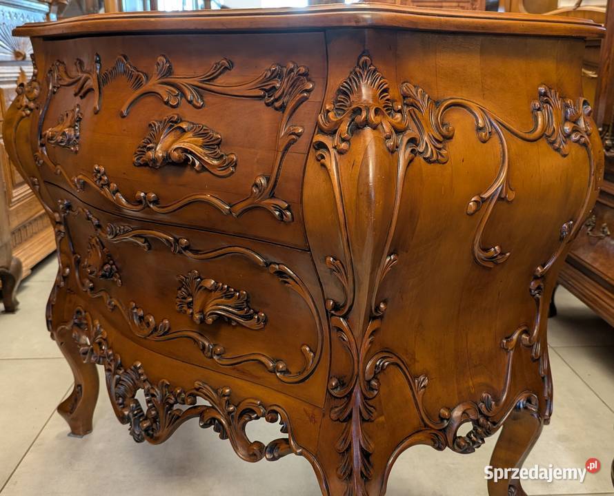 Wspaniała komoda neobarokowa orzech sklep Dąbrowa Górnicza