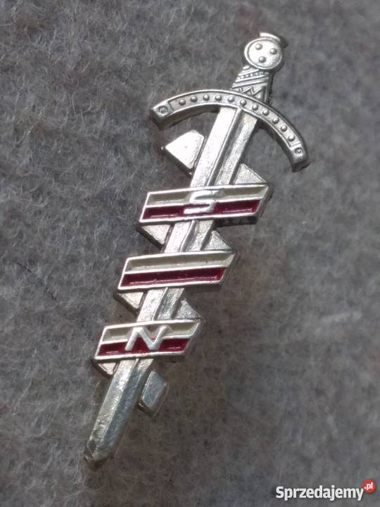 odznaka Mieczyk Chrobrego SN białoczerwona Warszawa