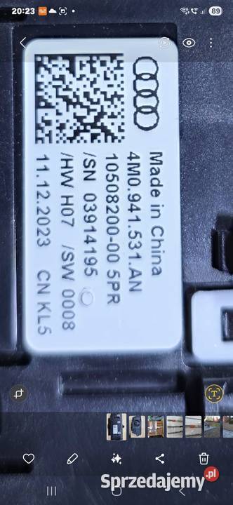 WLACZNIK SWIATEL 4M0941531AN osobowe Nysa