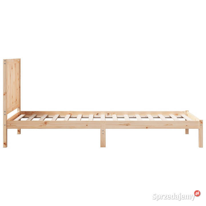 Dłuższe łóżko bez materaca lite drewno 100x210 Łóżka Meble Warszawa