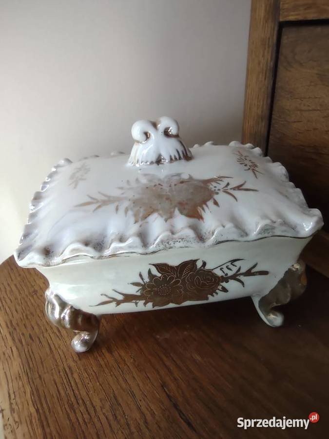 STARA PORCELANA SZKATUŁKA PUZDRO Gniezno