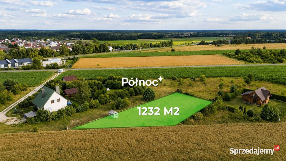 Działka budowlana Jagodowej 1232m2 sprzedam