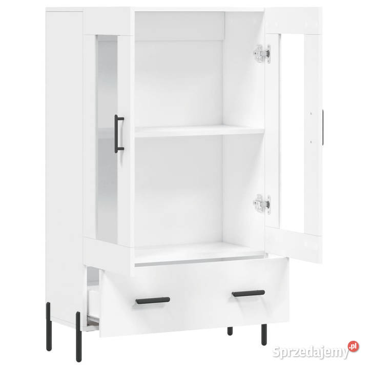 Wysoka szafka biała 695x31x115 materiał Warszawa