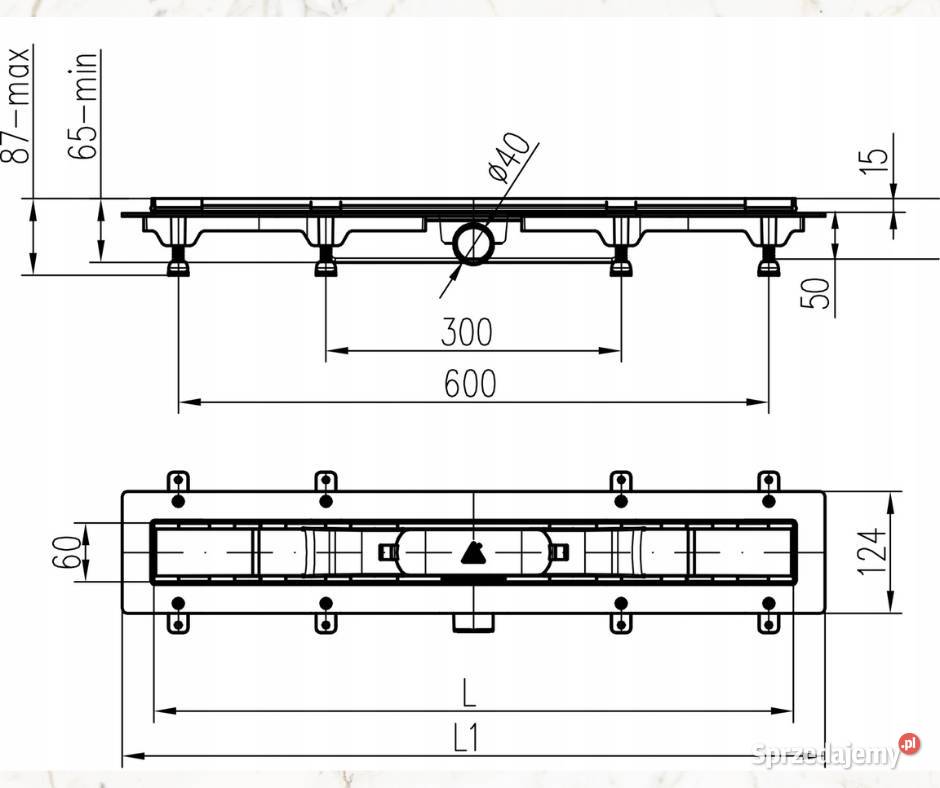 Odpływ liniowy do łazienki Chudej sro 65 Bydgoszcz