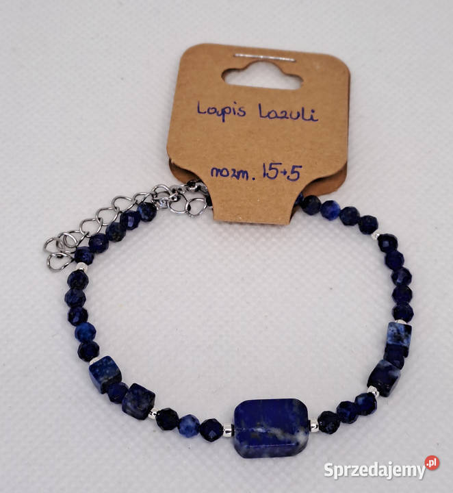 Bransoletka z lapisu lazuli lapis fasetowany