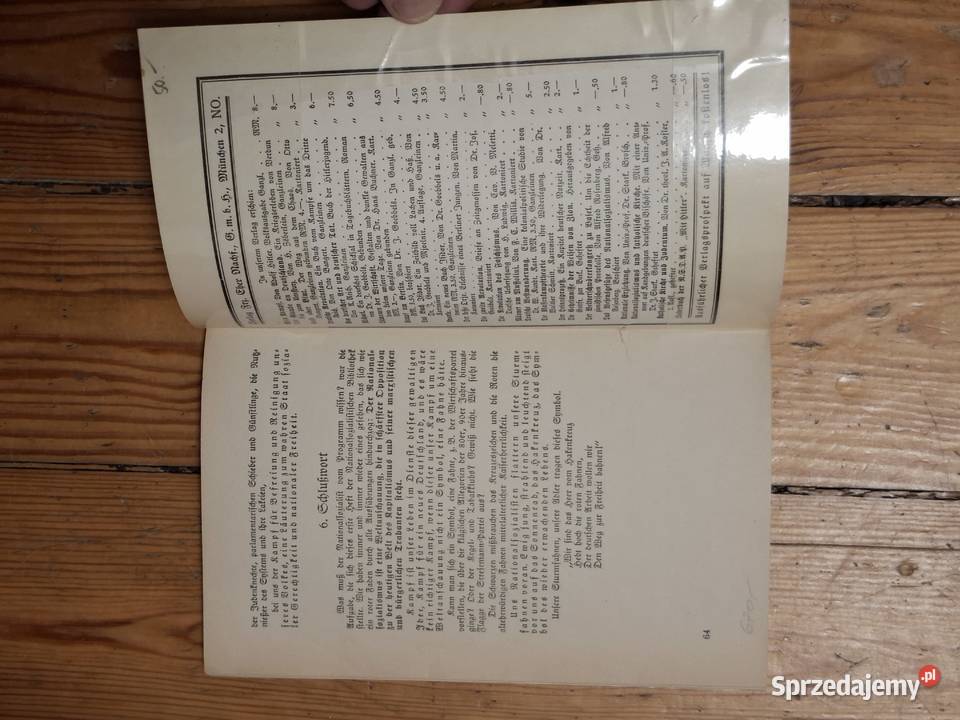 Książka Program NSDAP i jego podstawowe Idee III śląskie Gliwice sprzedam