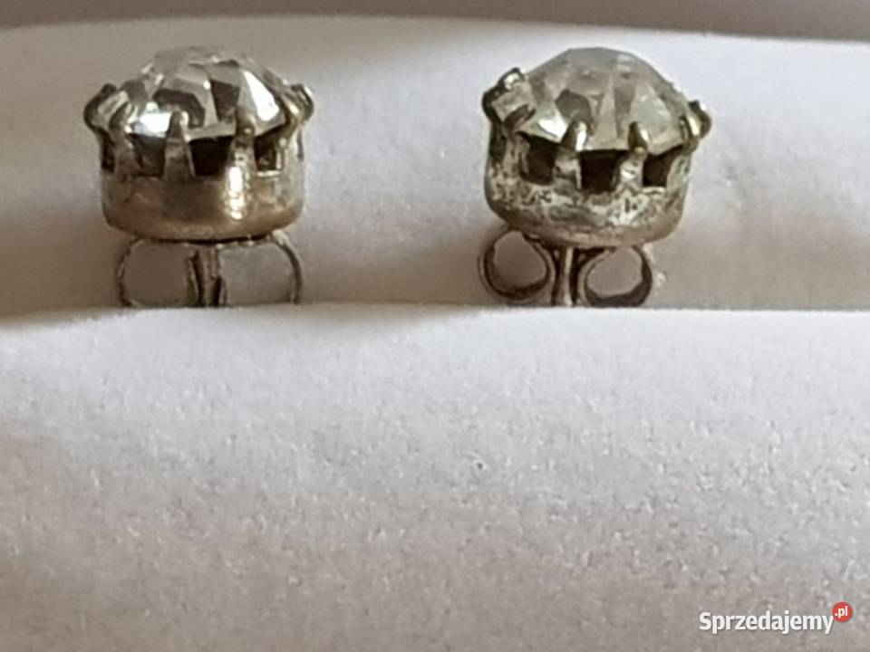 srebrne kolczyki ozdoba biżuteria cyrkonie srebrne Kielce
