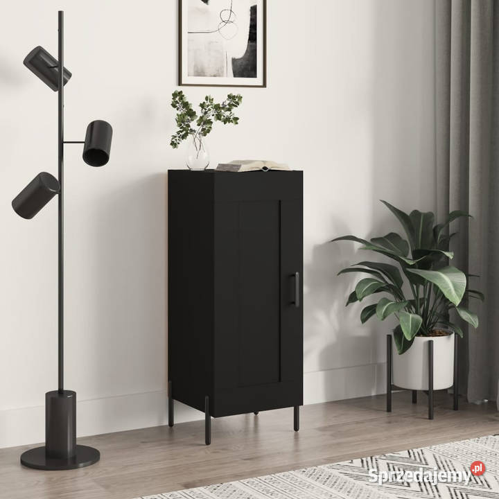 Szafka czarna 345x34x90 materiał drewnopochodny Warszawa sprzedam