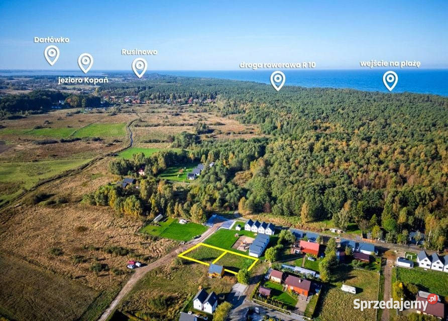 Działka budowlana morzem Jarosławiec Postomino