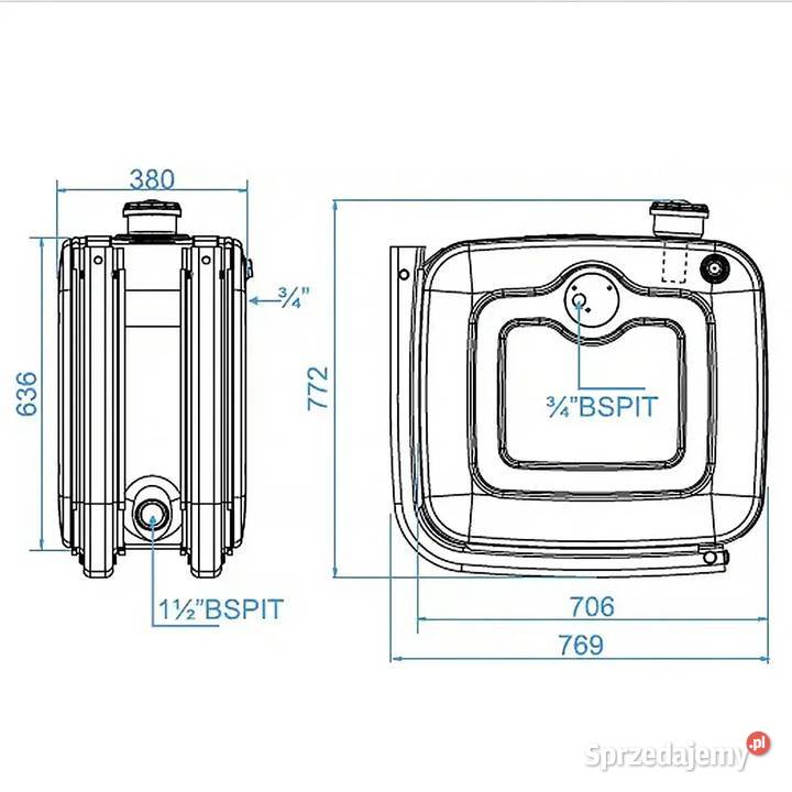 Zbiornik olejowy boczny stalowy HYVA mazowieckie sprzedam
