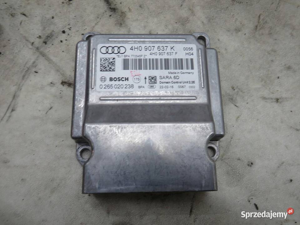 SENSOR PODUSZEK AIRBAG OK AUDI A8 D4 4H0907637K