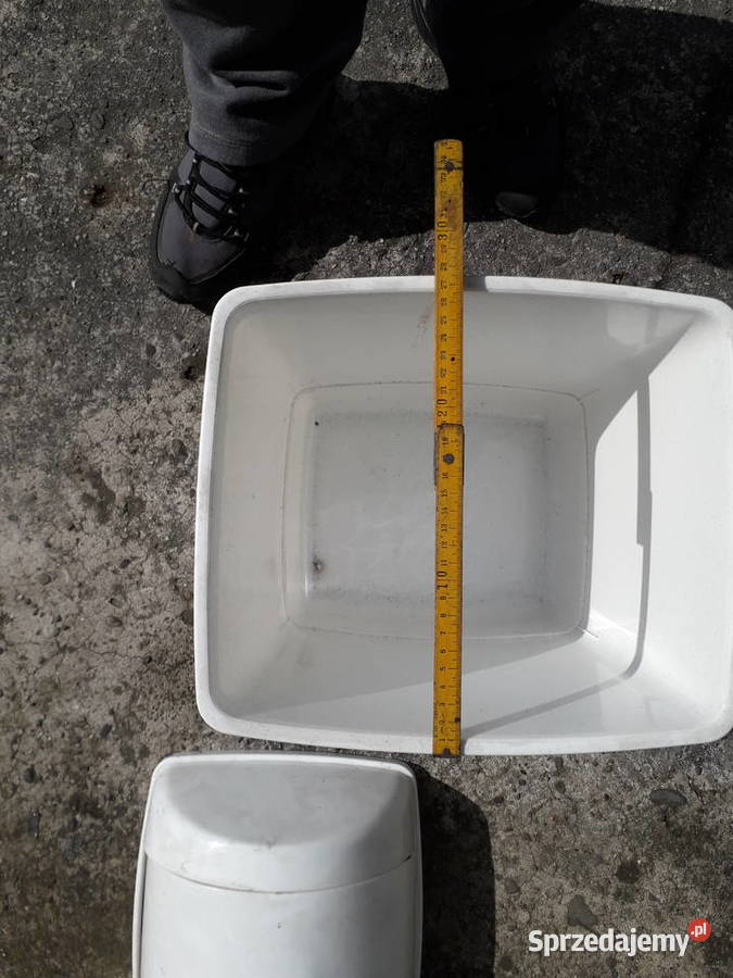 Kosz plastikowy Klip 261 szary wysokość ok 36 Kraków
